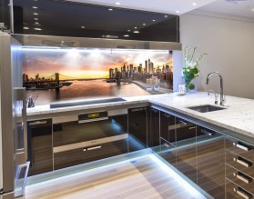 BROOKLYN NOWY JORK - nowoczesny panel szklany do kuchni