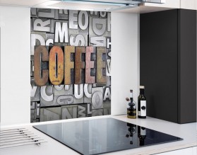 COFFEE - panel szklany - grafika