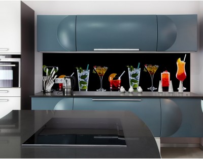 DRINKI - hartowany panel szklany do kuchni