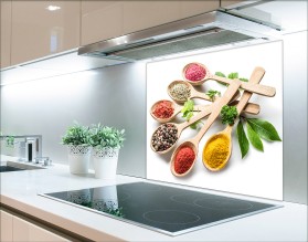 PRZYPRAWY NA ŁYŻKACH - hartowany panel szklany