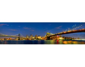 NEW YORK MOST BROOKLYNSKI - panorama - grafika